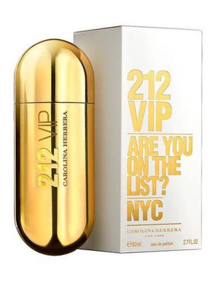 Жіноча парфумована вода carolina herrera 212 vip (гурманський східний аромат)