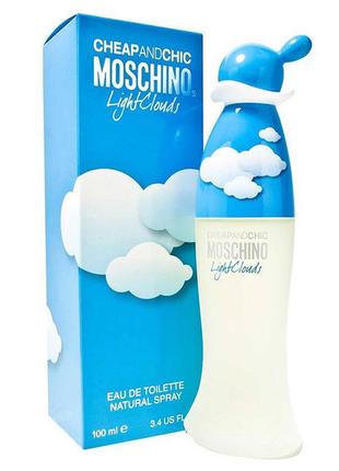 Женская туалетная вода cheap & chic light clouds moschino (нежный, легкий, приятный аромат)