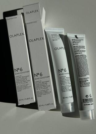 Незмивний відновлюючий крем для укладання волосся olaplex no.6 bond smoother leave-in styling creme