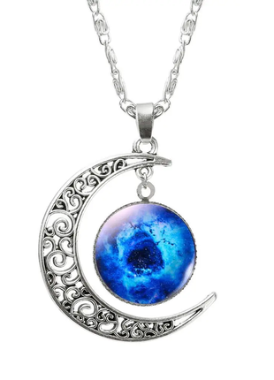 Кулон підвісок місяць галактика місяць galaxy космос намисто шарм античний