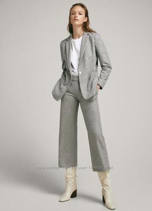 Massimo dutti arket пиджак шерсть альпака серый3 фото