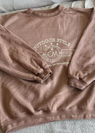 Коричневое худи ( размер s-m ) унисекс