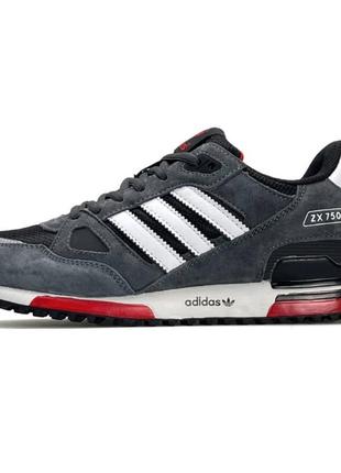 Мужские кроссовки list adidas zx 750 grey white