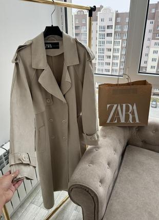 Тренч пальто zara