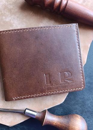 Чоловічий гаманець з натуральної італійської шкіри