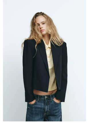 Оверсайз пиджак жакет укороченный zara2 фото
