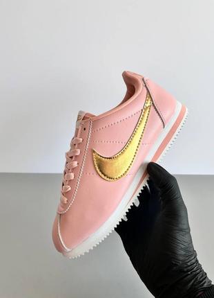 Уцінка жіночі кросівки nike cortez pink gold