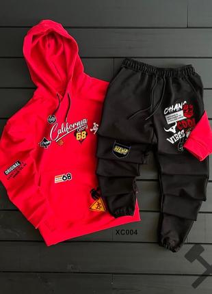 Топ 🔥 принтований стильний чоловічий костюм з худі