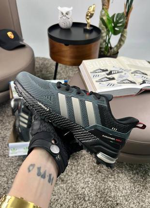 Чоловічі кросівки adidas marathon pro+ grey black
