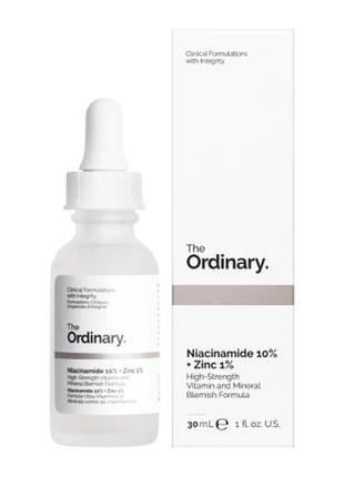 The ordinary - niacinamide 10% + zinc 1% - сироватка з ніацинамідом та цинком - 30ml