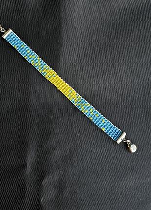 Патриотический браслет флаг украины победа голубой желтый