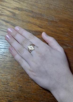 Винтажное советское бронзовое кольцо с филигранным сверхкачественным ручным карбированием, размер 19.5-20.0