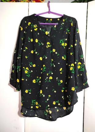 Блуза,рубашка в цветочный принт, u9 16
