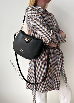 Жіноча брендова шкіряна сумка coach ella hobo bag оригінал сумочка хобо кроссбоді коач коуч шкіра на подарунок дружині подарунок дівчині