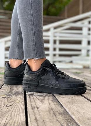 Кросівки жіночі nike air force black shadow2 фото