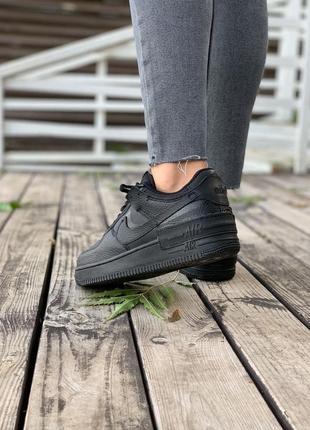 Кросівки жіночі nike air force black shadow6 фото