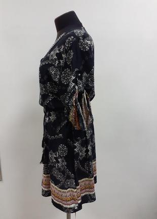 Платье-туника, горловина расшита бисером, скидка, одежда из италии5 фото