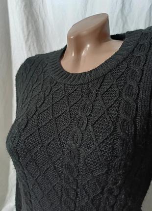 Кофта тепла жіноча чорна стильна 4