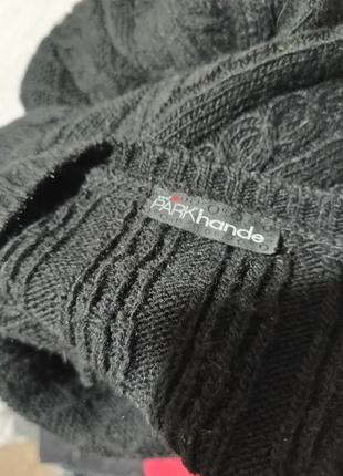 Кофта тепла жіноча чорна стильна 6