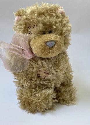 Мягкая игрушка медведь с розовым бантиком teddy  плюшевый мишка медведь медвежонок me to you