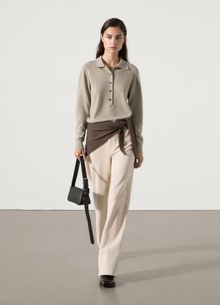 Кашемірове поло massimo dutti колекція 2025 року