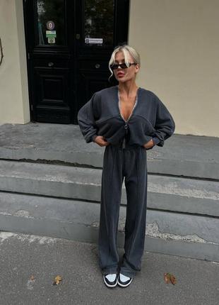 Костюм варочная варенка серый графит с м л zara