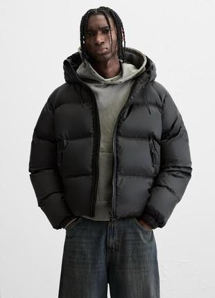Чоловіча дута куртка пуховик zara