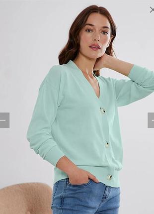 Хлопковый мятный кардиган woman essentials