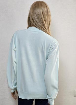 Хлопковый мятный кардиган woman essentials6 фото