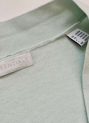 Хлопковый мятный кардиган woman essentials8 фото