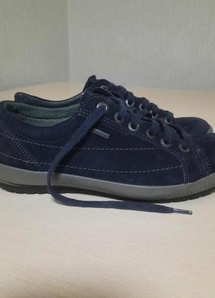 Ботинки замшевые, туфли 36.5 р(3.5) legero gore-tex
