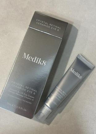 Крем для разглаживания и подтягивания кожи вокруг глаз medik8 crystal retinal ceramide eye 6