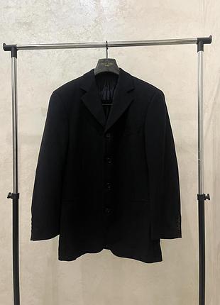 Классический пиджак жакет hugo boss блейзер темно синий шерстяной