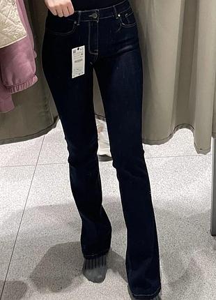 Джинсы zara, темно синие