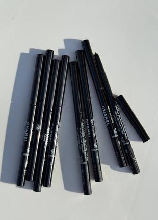 Водостійкий олівець для очей  chanel stylo yeux waterproof відтінок 88 noir intense