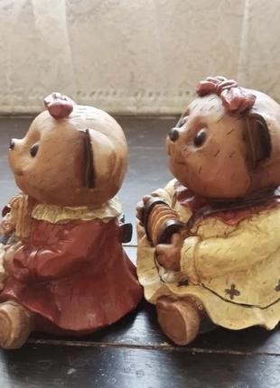 Мишки винтаж пара. regency fine arts. woody bear. мишки коллекционные