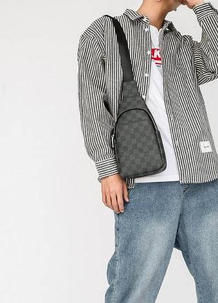 Модна чоловіча сумка-слінг на груди, сумка-слінг месенджер бананка