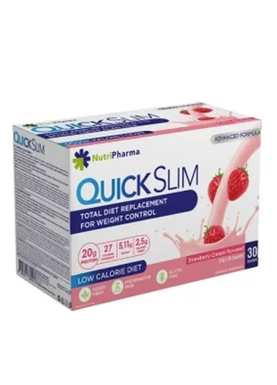 Коктейль quick slim "полуниця з вершками", 30 саше по 23 г