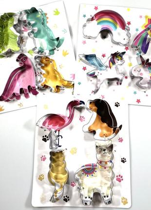 Формочки фигурные для печенья 4 шт