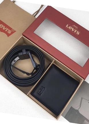 Новый кошелек и ремень от levi’s