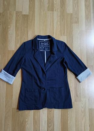 Трендовий жіночий трикотажний піджак denim co, boyfriend blazer