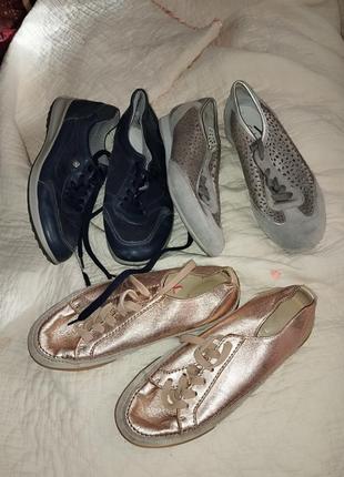 Кеды кожаные туфли gabor clarks 38-39 размер