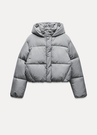 Куртка zara water-repellent пуффер