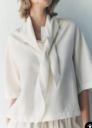 Базовая женская блуза бренда zara р м- xl