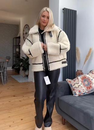 Жіноча куртка, дублянка, шубка zara