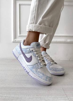 Кроссовки boots nike sb dunk white violet4 фото