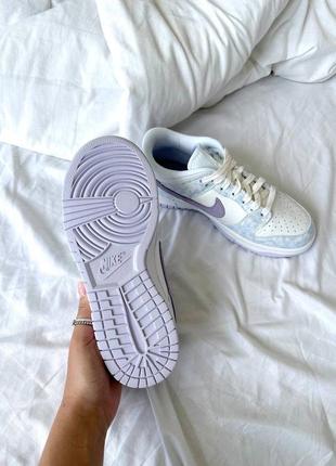 Кроссовки boots nike sb dunk white violet5 фото