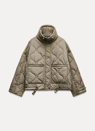 Женская стеганая куртка zara