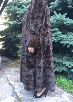Шуба норкова в підлогу фірми zardel furs італія (58-62)