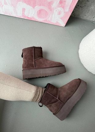 Уггі mini platform burnt cedar premium 2